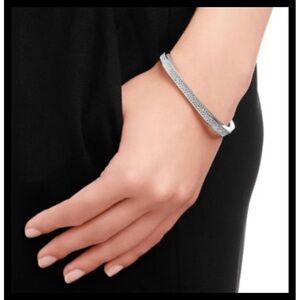 Swarovski crystal  Hinged Bangle Bracelet - Women's Jewelry